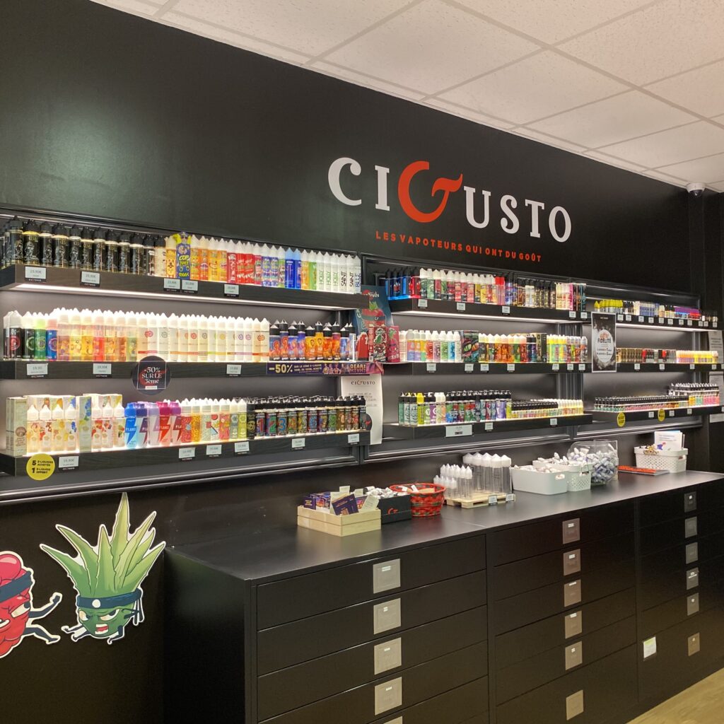La boutique Cigusto vue de l'intérieur. - Les Fontenelles