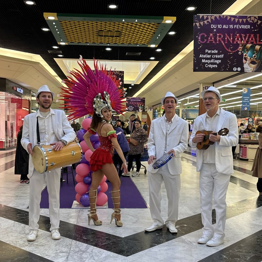 Animation Carnaval au Centre Commercial Les Fontenelles (Le Mans, Sarthe, 72)