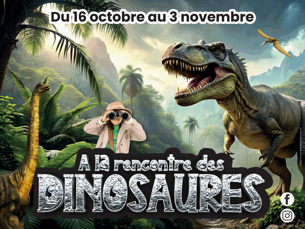 Exposition de dinosaures - Animation centre commercial Les Fontenelles Le Mans