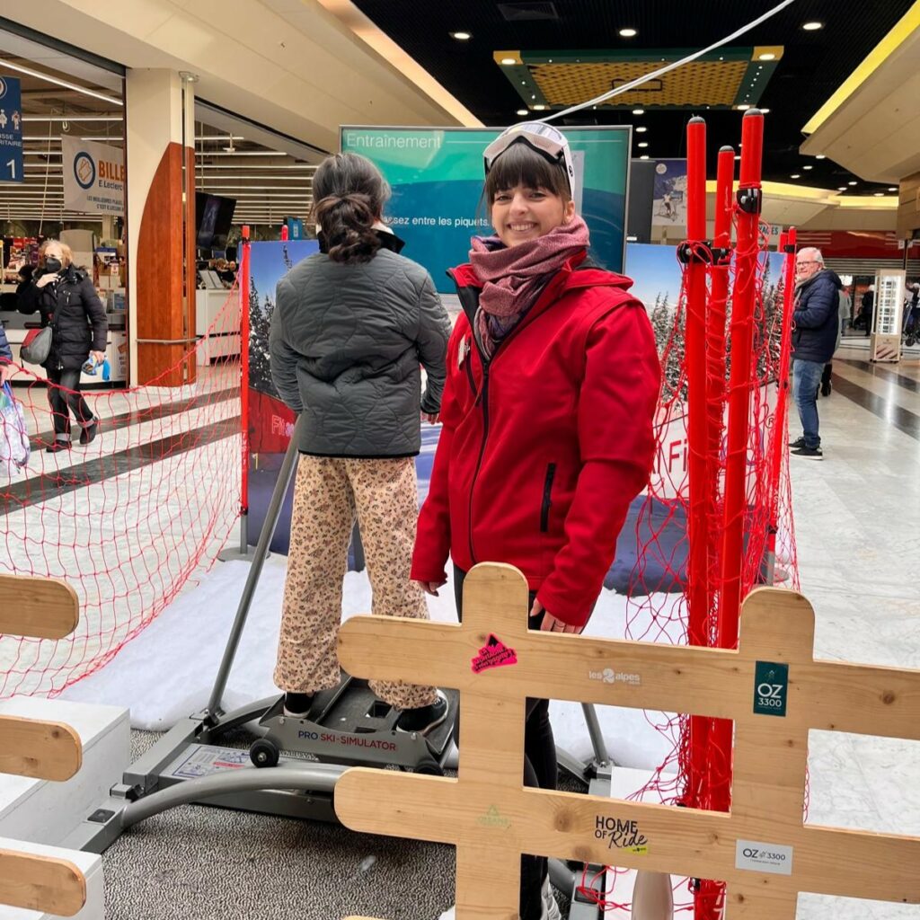 Animation Sports d'hiver au centre commercial Les Fontenelles (Le Mans 72)
