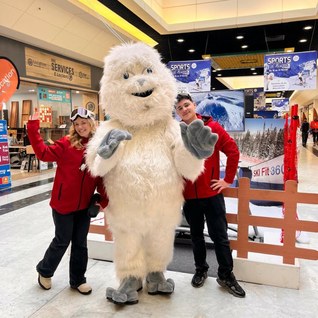 Animation Sports d'hiver au centre commercial Les Fontenelles (Le Mans 72)